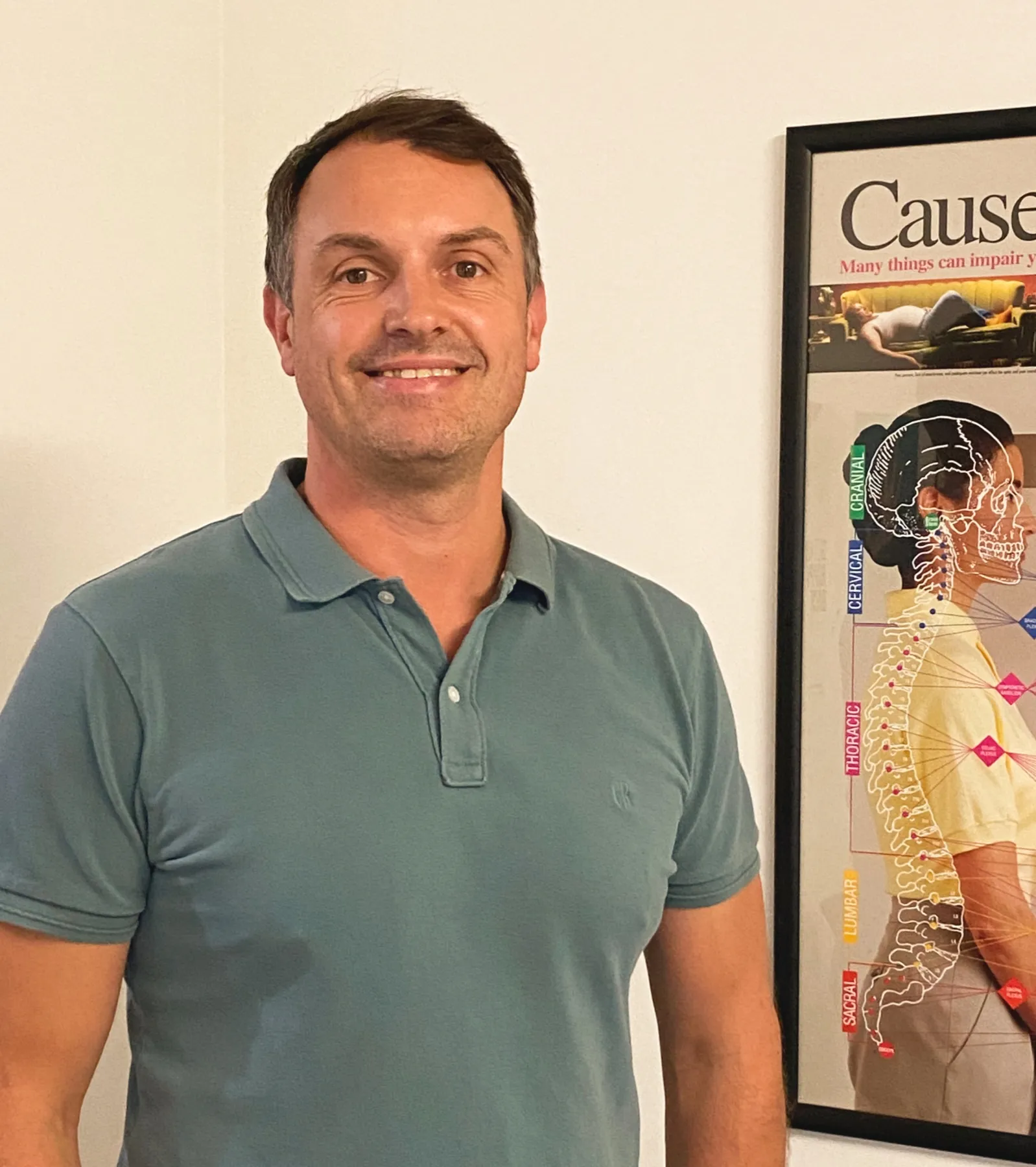 Dr Damien Sampimon in his clinic